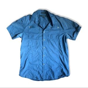 Men’s Classic Fit Black Label Blue Button Up M
